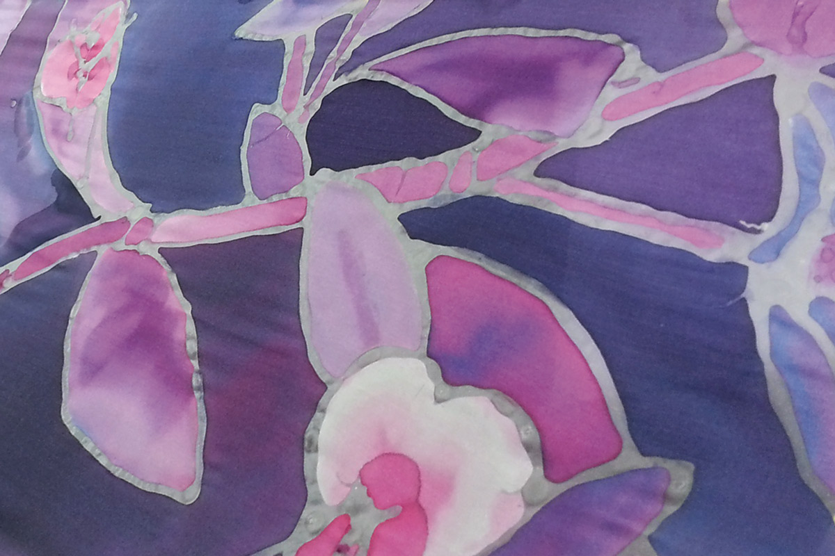 Floral Silk Painting